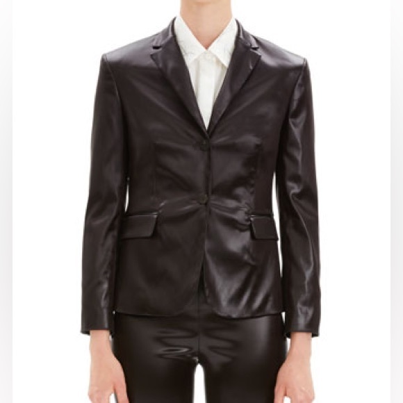 Theory classic shrunken jacket mink brown - Picture 4 of 8